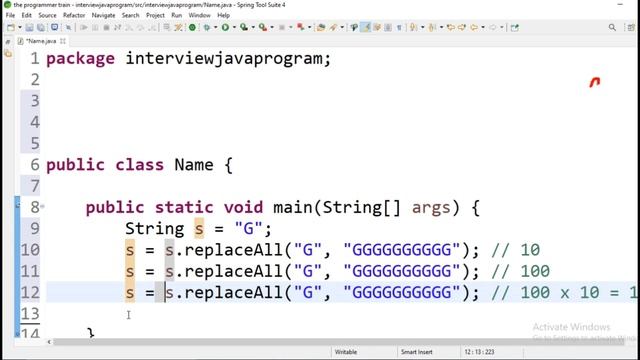 Write a program to print your name | without loop | Java interview question смотреть онлайн