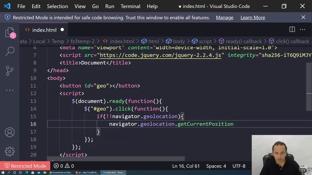 Geolocalizar un teléfono Javascript? смотреть онлайн