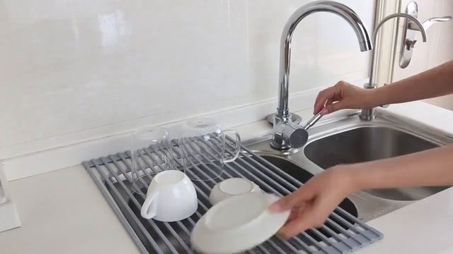 Складная сушилка для раковины, сушка из нержавеющей стали, универсальная подставка под горячее и фру