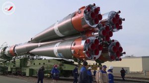 Ракета-носитель «Союз-2.1а» с кораблем «Союз МС-16» вывезена на стартовую площадку