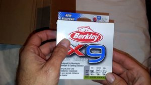 Unboxing посылки с плетеной нитью фирмы Berkley х9.