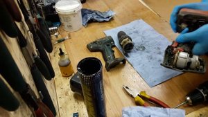 How to disassemble and find problem for Metabo BS 14,4 li ion cordless drill motor fault
