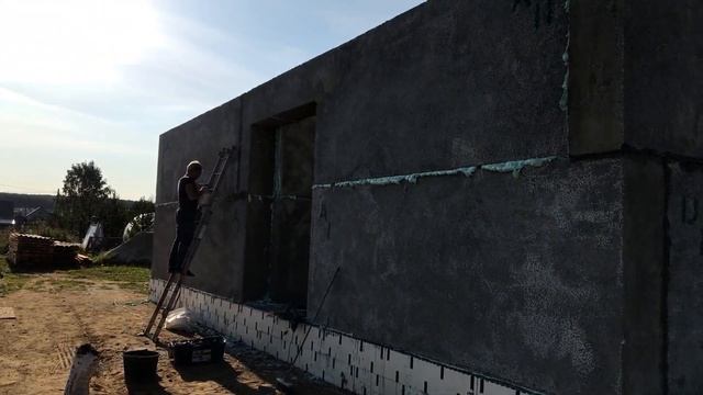 Дом за 1 день. Полистиролбетон.