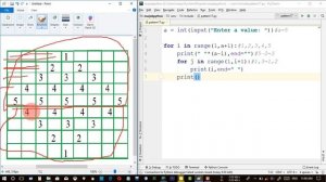 Diamond || Number Pattern || Python Pattern Program || Bangla (বাংলা)