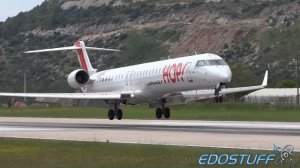 HOP! - Bombardier Regional Jet CRJ-1000 NextGen ER F-HMLJ - Landing at Split airport SPU/LDSP