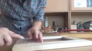 Последняя работа с угловой стамеской.