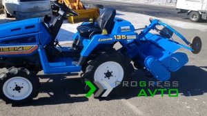 Японский беспробежный по России трактор ISEKI TU135 с фрезой 120 см 4WD вом, плавающий режим