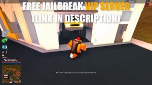 ROBLOX JAILBREAK FREE VIP SERVER LINK! [NEW]