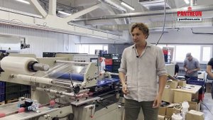 Автоматический станок для упаковки термоусадочную пленку с запайкой и резкой - Pantheon