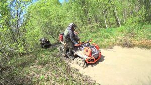 Off-Road на квадроциклах. ТОПИМ И ПЕРЕВОРАЧИВАЕМ BRP