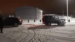 Infiniti fx37, победа над УАЗ Хантер