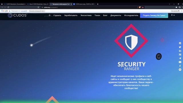 2000$ в месяц  за амбассадорскую программу CUDOS смотреть онлайн