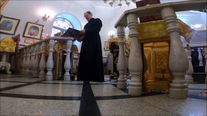 Рыбки.Служба в церкви.Часовня.Альметьевск.