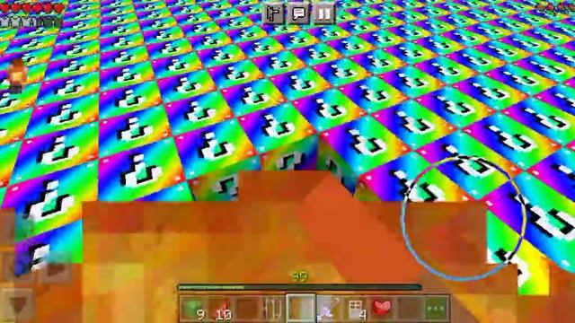 Minecraft выживание мир из радужных Лаки блоков