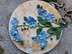 Скульптурная живопись "Незабудка"