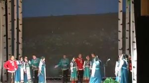 Спектакль на Коми языке из села Гривы. Койгородский район село Грива. Республика Коми.