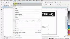 Как перевести шрифты в кривые: CorelDRAW