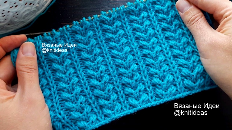 Объемный узор для шапок! смотреть онлайн