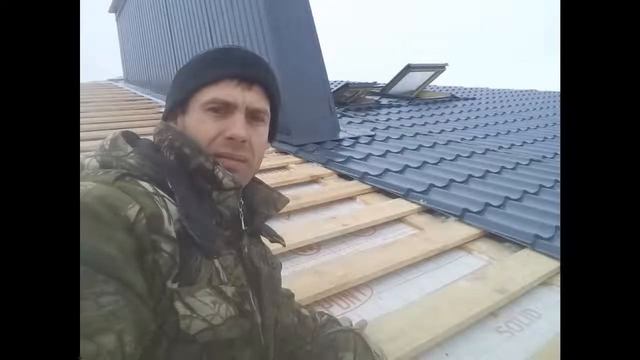 Крыша из 150 оцинкованного профиля. смотреть онлайн