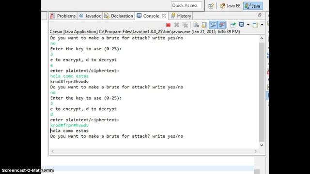 Caesar cypher java смотреть онлайн