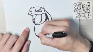 How to draw Pokemon | Blastoise | easy drawing step by step