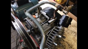 Компрессор из ,,убитого,, двигателя от мотоблока!)