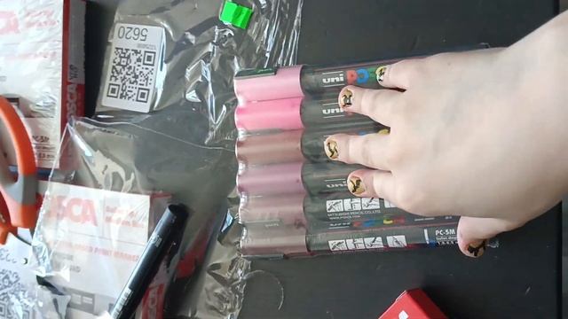 Распаковка маркеров. 30 штук! #маркеры #posca