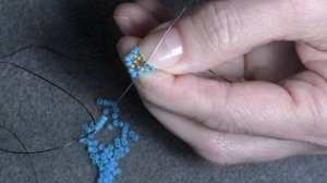 Tutorial: Forget me not Beaded Flower. Незабудка из бисера.