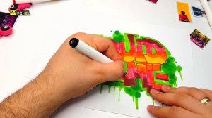 ГРАФФИТИ - Игра в кальмара (SQUID GAME ) !!! КАК НАРИСОВАТЬ ? !!! урок граффити graffiti logo