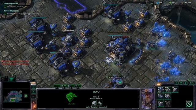 Starcraft 2 Wings of liberty campaign: Artifact 1 (Smash and Grab)- Brutal Difficulty смотреть онлайн