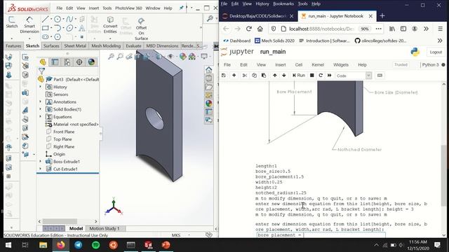 Solidworks API Python Tab Building Demo - смотреть видео онлайн от ...