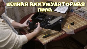 Цепная аккумуляторная пила WOSAI.