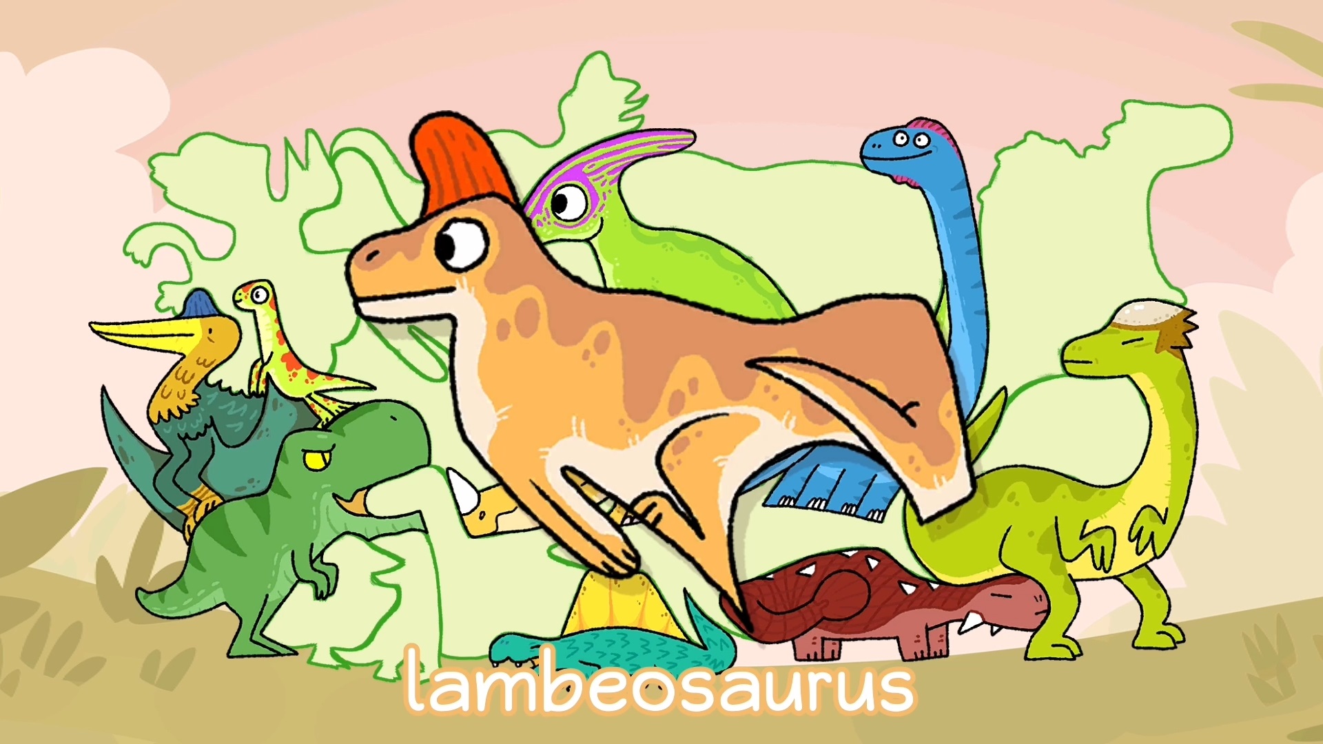 Детские пазлы - Динозавры