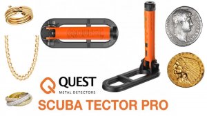 Как видит металлоискатель Quest Scuba Tector PRO золото и монеты
