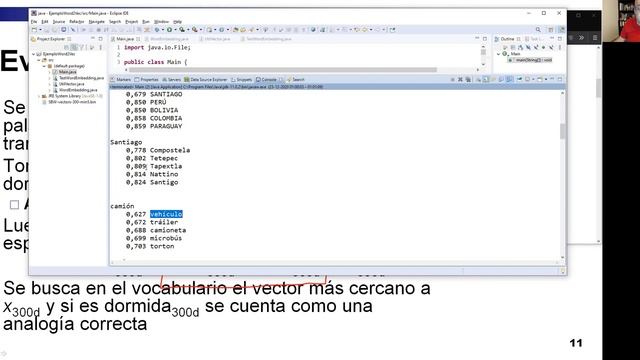 13.7-Exploración espacio de palabras (word2vec) usando java смотреть онлайн