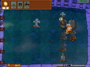 Plants vs Zombies / Adventure 1 Night 5 / Растения против Зомби / Прохождение