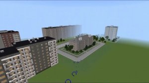 Плоскогорск. Карта советского города в Minecraft Pocket Edition