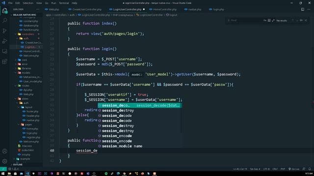 24. nagara/mini mvc php native project - Buat Auth Part 4 ( Role Session ) смотреть онлайн