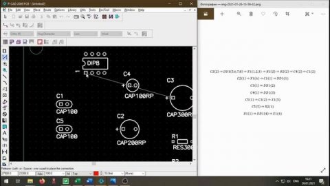 PCAD Трассировка дорожек - Manual Routing (IIT, USATU)