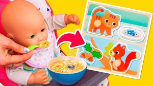 Куклы БЕБИ БОН - Беби Анабель и игра с животными! Мультики для детей Как Мама для Baby Born