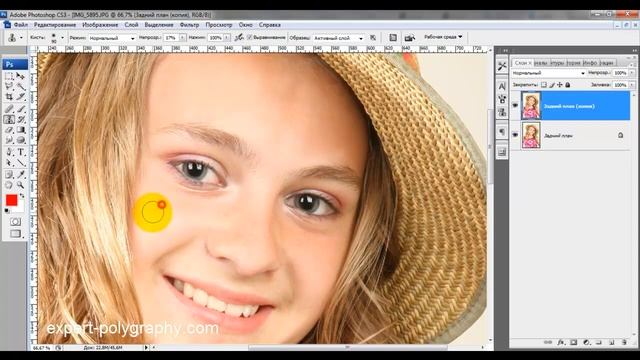 Ретушь лица в Photoshop смотреть онлайн