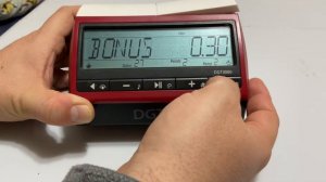 Настройка шахматных часов DGT 3000 на два периода