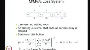 M/M/c/K Model, M/M/c/c Loss System, M/M/? Self Service System