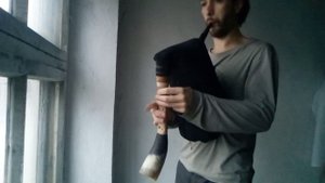 Двухканальная русская волынка в До#\Соль#. карбоновые трости. Double russian bagpipes