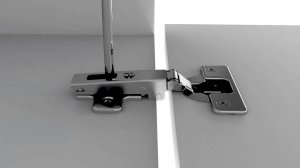 Монтаж петли с ответными планками традиционной серии