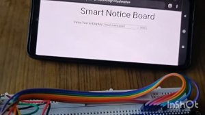 Web controlled notice board using ESP8266.