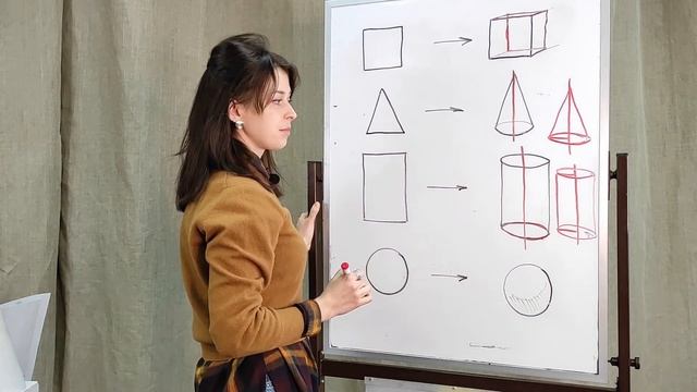 Тема 6. Геометрические фигуры в объёме. Теория.
