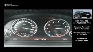 BMW 760Li F02 0   255 kmh  0   158,45 mph