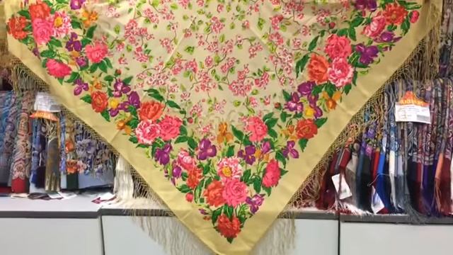 Элитная шаль шерсть 148/148 «Цветущий сад» Шаховская Лидия смотреть онлайн