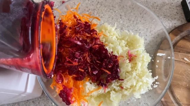 Капустный салат со свёклой\\ Очень сочный и вкусный❣️\\